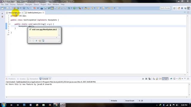 Interface contains method body in jdk1.8 смотреть онлайн