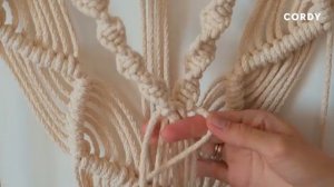 Как сплести МАКРАМЕ ПАННО НА СТЕНУ. Мастер класс панно для начинающих_[360p]