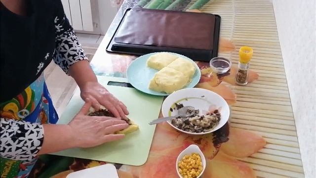 Картофельная "ЕЛКА" с грибами смотреть онлайн