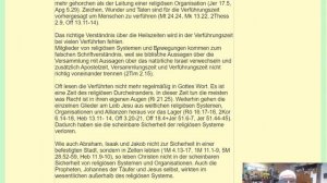 Zur Bibel Teil 10 Versammlung GdHdG Gemeinde der Heiligen der Gnadenzeit, Gemeinde;  Kirche.