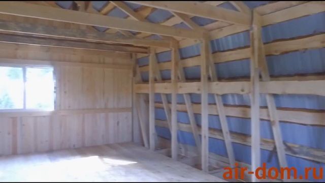 Строим дачный дом из бруса! Построили дом 6 х 7 в СНТ "Нива"