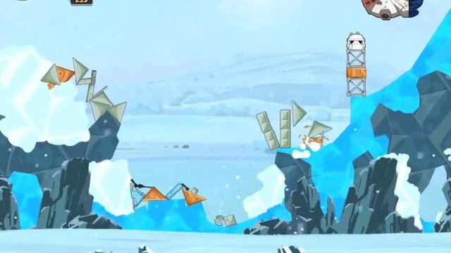 Angry Birds Star Wars 3-14 Hoth Millennium Falcon Gold Medal смотреть онлайн