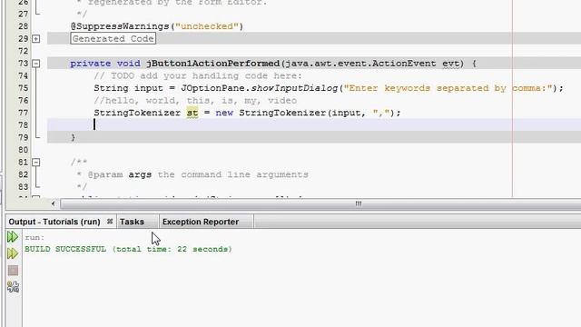 Java Tutorials - Analyzing and splitting Strings using String Tokenizer - Session 29 смотреть онлайн