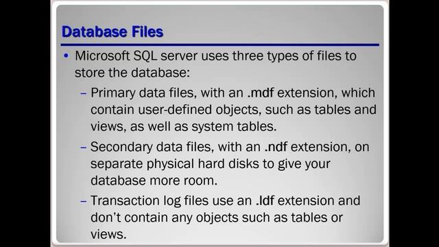 Lesson 1 - Understanding Core Database Concepts Part 1 смотреть онлайн