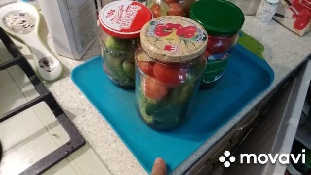 Огурцы и помидоры с вкусным рассолом. рецепт от мужика...