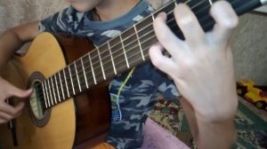 Упражнение для гитары на большой палец правой руки