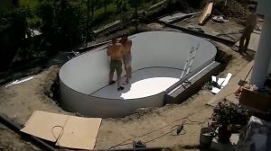 Установка бассейна  SummerFun овал