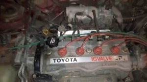 Карина 2 АТ171 4A-FE LB работа прогретого мотора