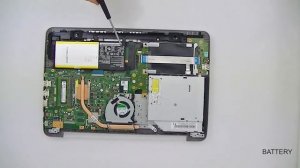 ASUS X556 R558 - disassembly battery, fan, upgrade HDD - DIY replacement