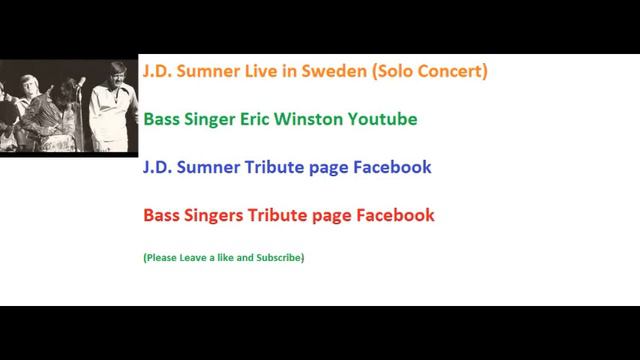 JD Sumner live in Sweden His Hand In Mine смотреть онлайн