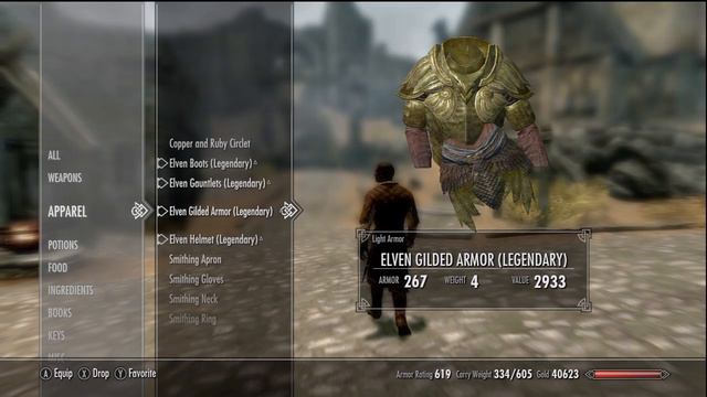 Skyrim TS # 5 - Elven Armor, Hitting the Cap with Perks, Shields, Enchantments смотреть онлайн