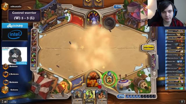 Hearthstone: Kolento plays control warrior (#52) смотреть онлайн