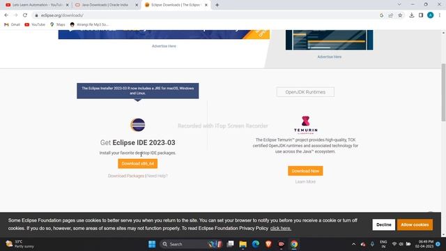 1. Installation of Java and Eclipse