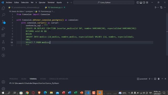 131. Curso Python || Bases de Datos || Manejo de Funciones en PostgreSQL смотреть онлайн