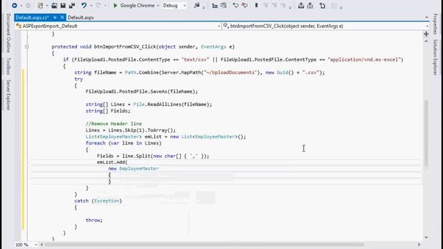 Import / export database data from / to csv using ASP.NET and C# смотреть онлайн