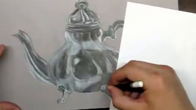 How to draw a teapot. Как нарисовать чайник смотреть онлайн