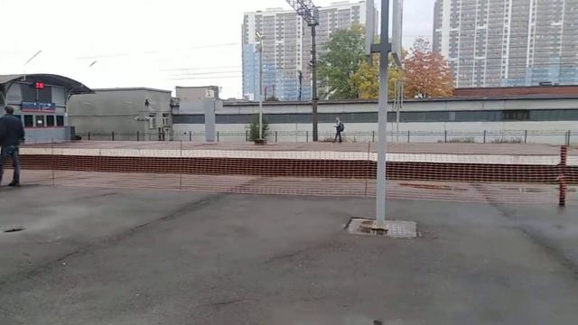 Поездка на электропоезде ЭТ2-003 от станции ШУШАРЫ до станции Воздухоплавотельный парк часть 1 смотреть онлайн