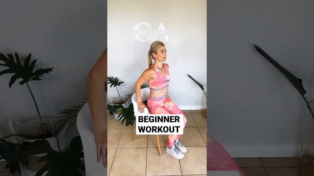 Not sure where to start? Here are 6 EASY BEGINNER exercises! Grab a chair and join me! ✨???