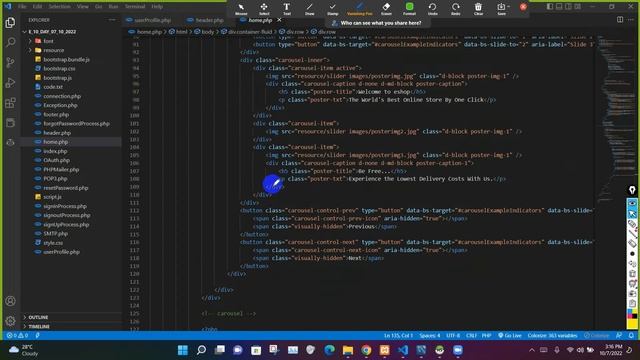 Video5 :- Develop a carousel for homepage using Bootstrap and JavaScript. смотреть онлайн