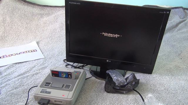Super Nintendo Entertainment System Composite Video Adapter Cable Unboxing and Test