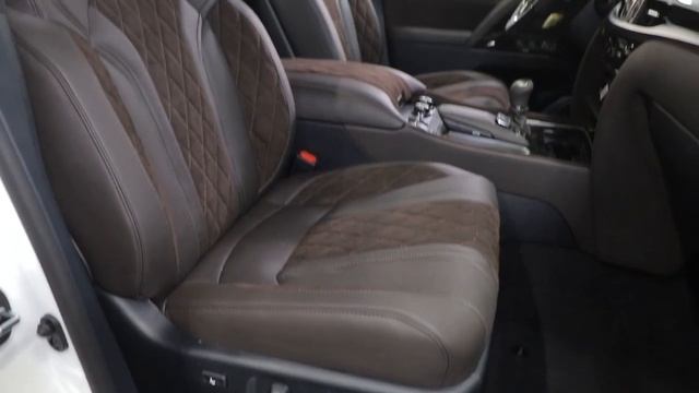 Lexus LX 570 перетяжка салона в коричневую натуральную кожу наппа с алькантарой [#кожаныйсалон 2022]
