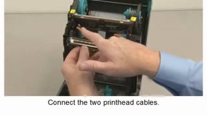 Как заменить печатающую головку в принтере этикеток Zebra GT800