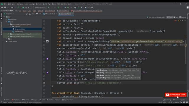 How to Generate PDF File in Jetpack Compose | Android | Kotlin | Make it Easy