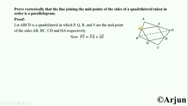 vector theorem 7: Prove vectorically that the line joining the mid-points of the sides of смотреть онлайн