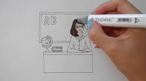 Как нарисовать ЛЮБИМОГО УЧИТЕЛЯ, Рисуем Просто/916/How to draw your FAVORITE TEACHER