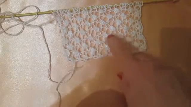Вяжем узор Паутинка спицами (смотреть для всех)
