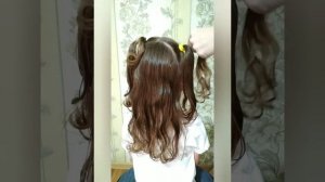 Прическа для девочки в детский сад