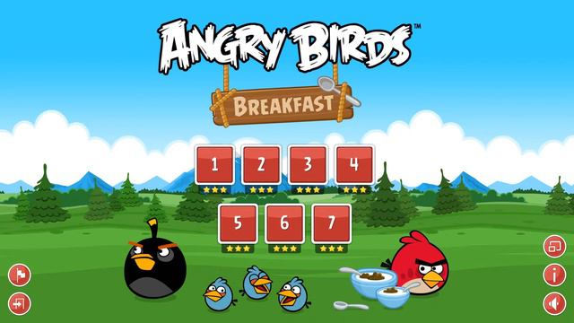 #bringback2012 Angry Birds Breakfast 1-2 All levels Walkthrough 3 Star Full HD 1080P60fps