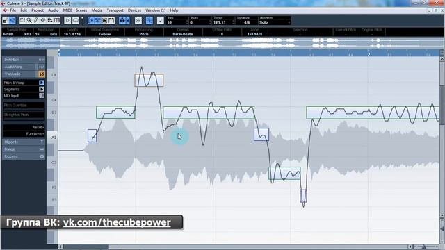 Уроки Cubase PRO. Редактор Аудио ч10 (VariAudio P3) (Cubase Tutorial PRO 22)