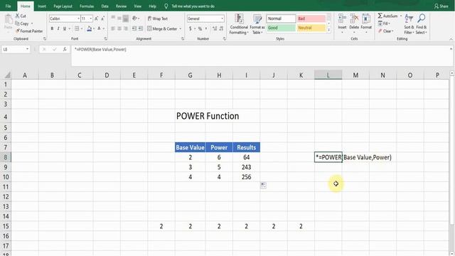 Power Formula in Excel - Product Function in Excel - Excel Formulas