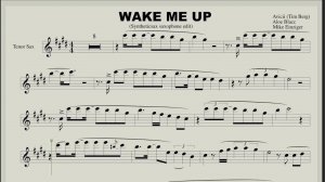 Avicii - Wake Me Up (Sax Tenor sheet music)