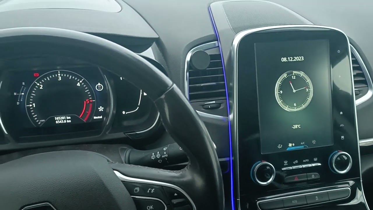 engine start -28° C Renault Espace 5 2.0 dci M9R650 смотреть онлайн