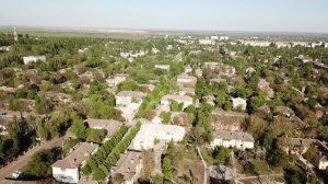 Покров (екс Орджоникидзе) Днепропетровская область. С высоты птичьего полета 30.04.2018