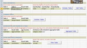 Table Function Demo with Excel - DotNET Integration