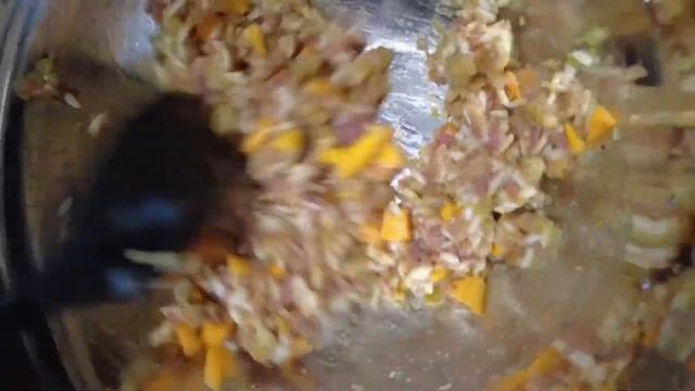 Запечённая тыква с фаршем