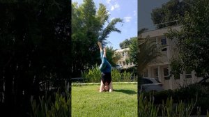 Headstand. Yoga in the park. Shirshasana | Стойка на голове. Йога в парке. Ширшасана.|יוגה עמידת רא