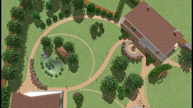 Ландшафтный проект участка 25 соток сложной треугольной формы смотреть онлайн