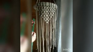 Плетение "шатра" макраме. Часть 3. Кисти и бахрома для декора из шнуров. #Макраме #Плетение #шатёр