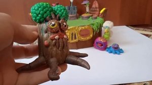 Монстры из игры "My singing monsters" из пластилина