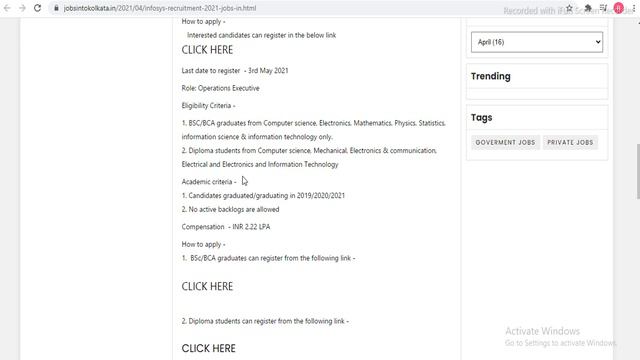 📌Infosys job vacancy 2021| Best Private Jobs In Kolkata | Jobs In kolkata 2021 | Lates Jobs Kolkata