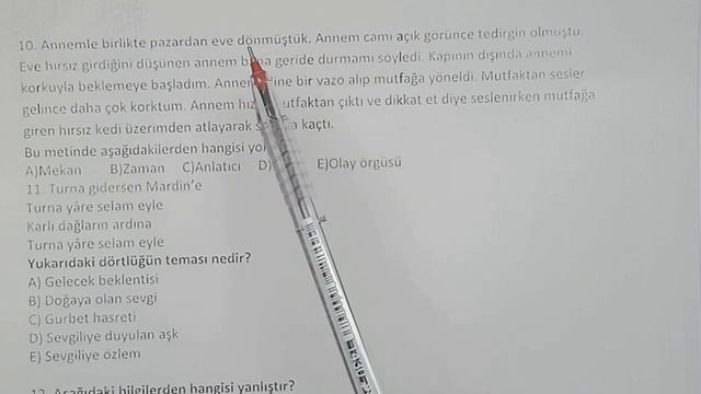9. Sınıf Edebiyat 1. Dönem 2. Yazılı Ortak Sınav Örneği смотреть онлайн