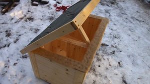 Будка для кошки, домик для кота с подогревом