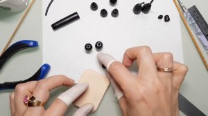 DIY How to decorate the magnetic clasps with polymer clay and make suitable for the rubber cord!