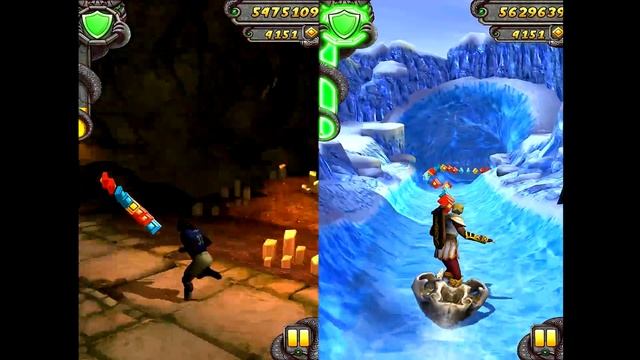 Temple Run 2 Lost Jungle VS Frozen Shadows Android iPad iOS Gameplay HD #15 смотреть онлайн