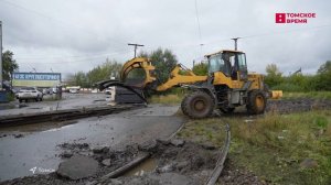 Ремонт трамвайных путей стартовал в Черемошниках