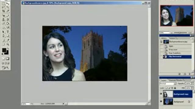 7. Уроки фотошопа -- коллаж Вечерний портрет смотреть онлайн